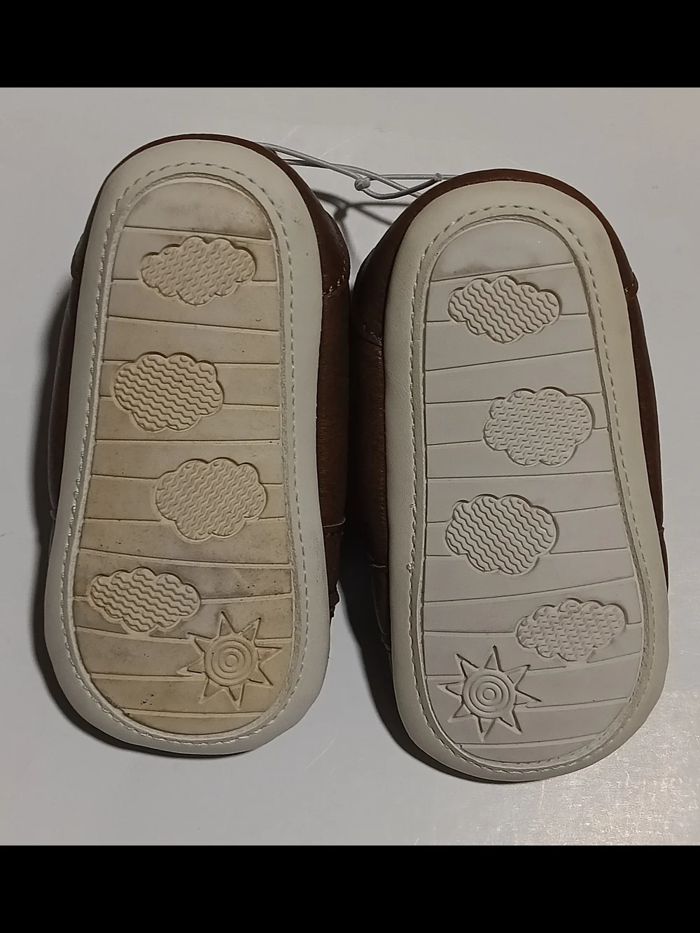 Carter's Baby Boys Navy and Gray Soft Moccasin Booties 6-12 M Brand New